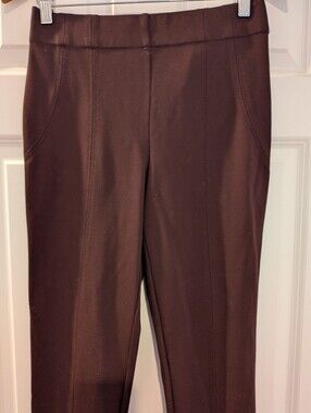 Thalian Stretch Ponte Pull-On Skinny Ankle Pants